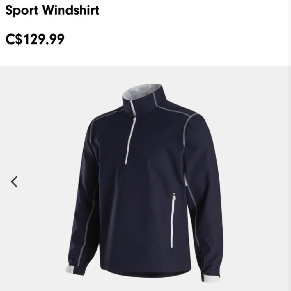 FootJoy sport wind shirt